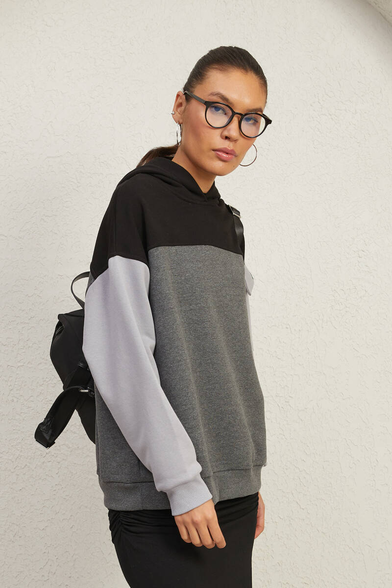 3 RENKLİ HOODIE - 7