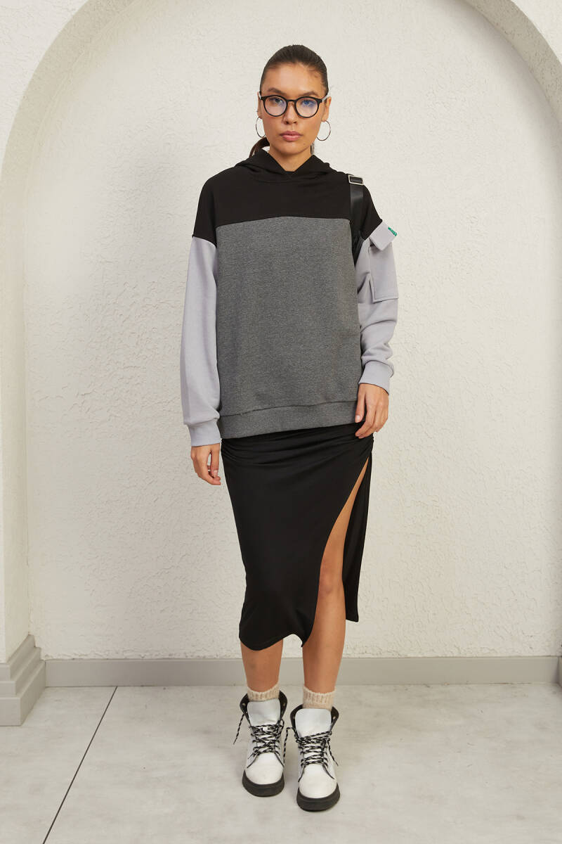 3 RENKLİ HOODIE - 8
