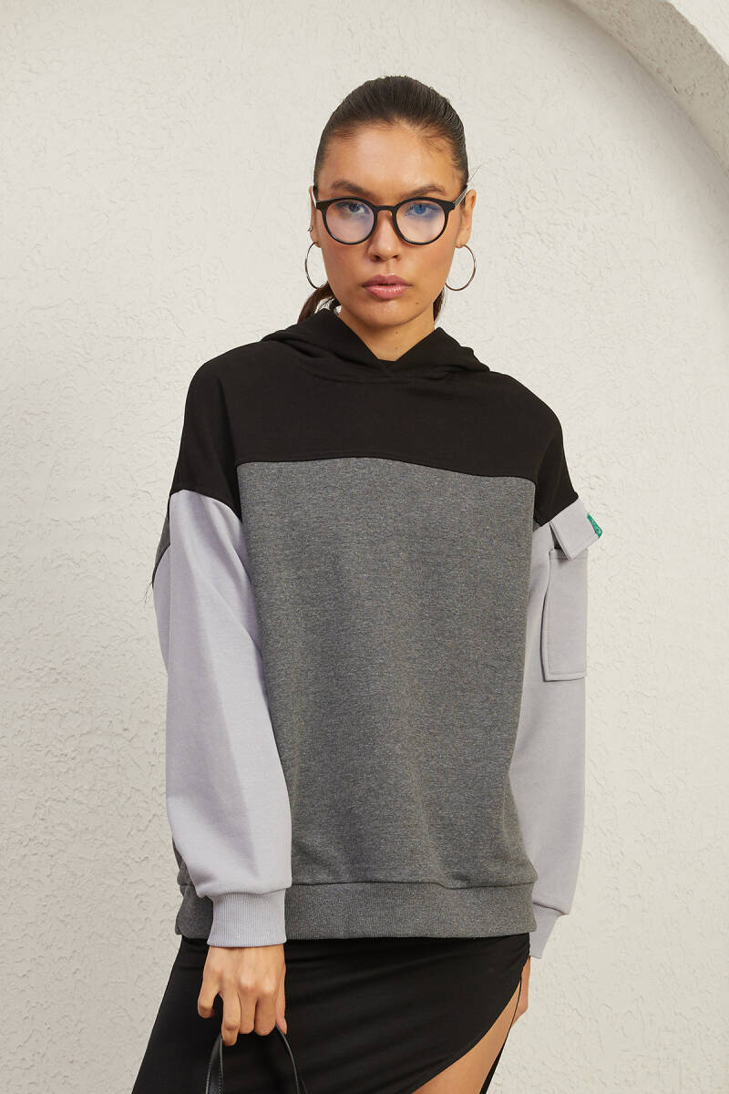 3 RENKLİ HOODIE - 9