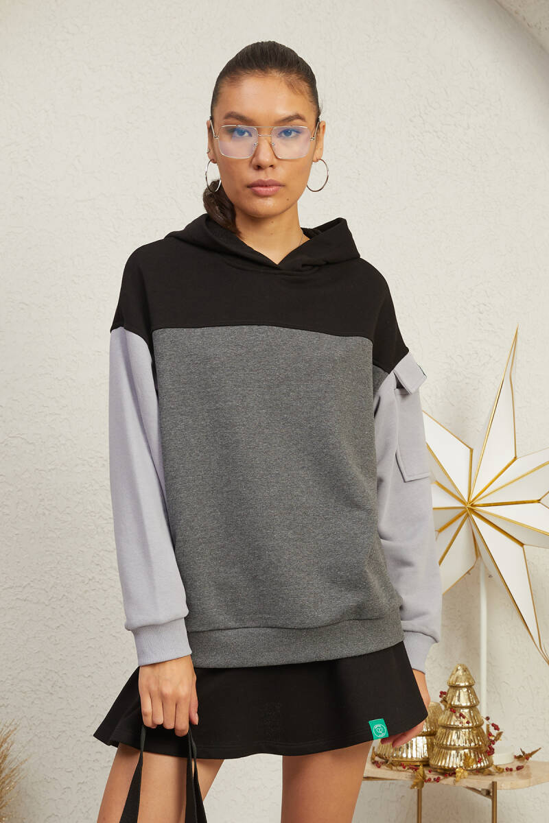 3 RENKLİ HOODIE - 27