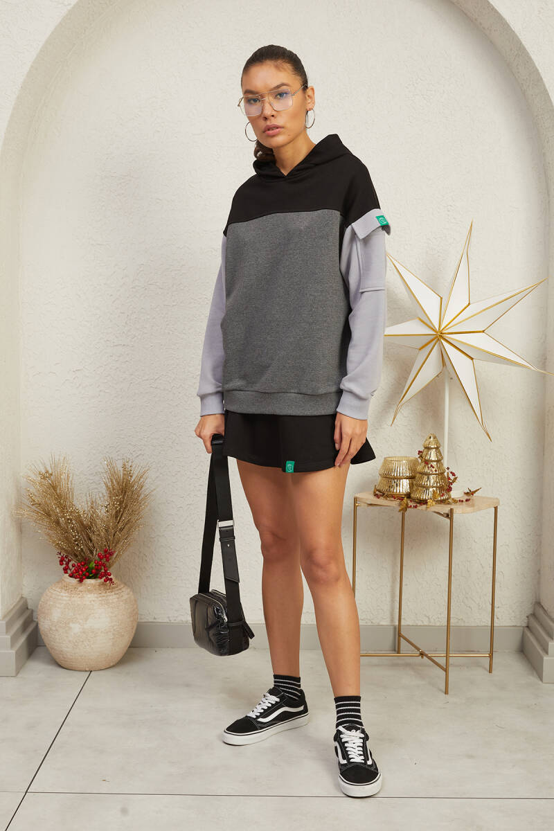 3 RENKLİ HOODIE - 32