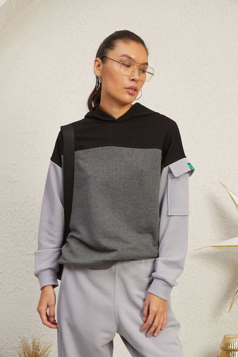3 RENKLİ HOODIE - 38