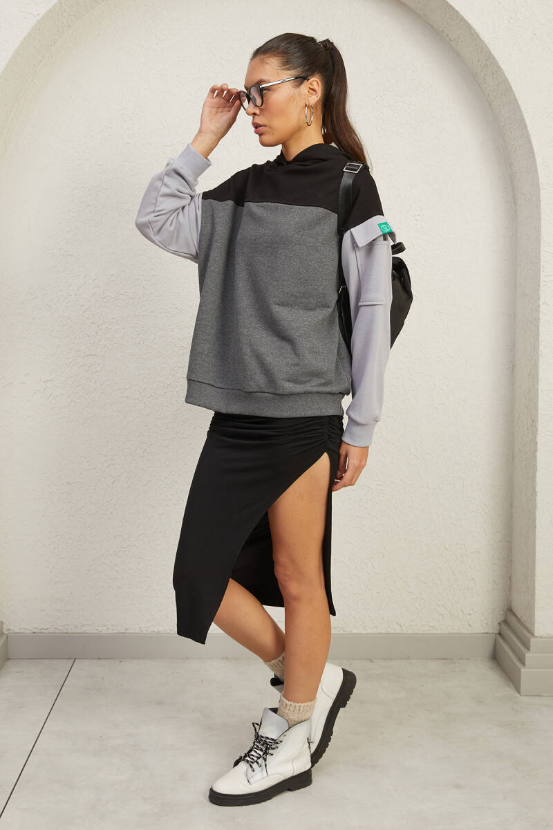 3 RENKLİ HOODIE - 45