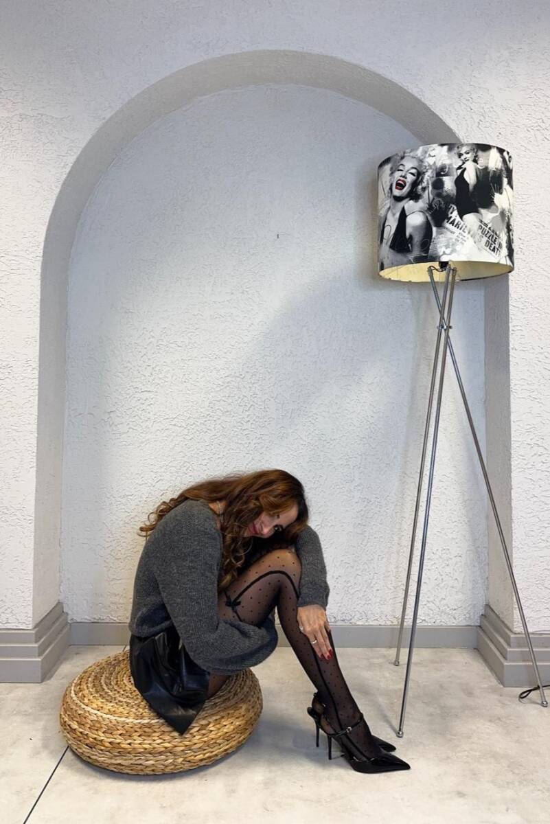 Dotty Bowtie Külotlu Çorap - 4