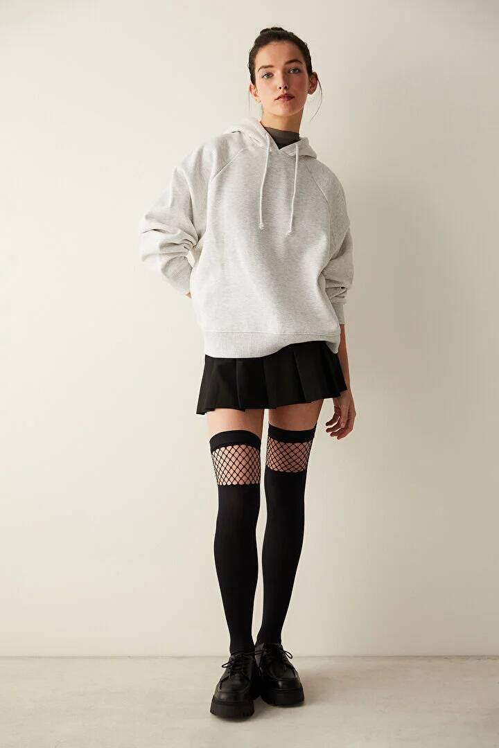 Tokyo File Diz Üstü Çorap - 1