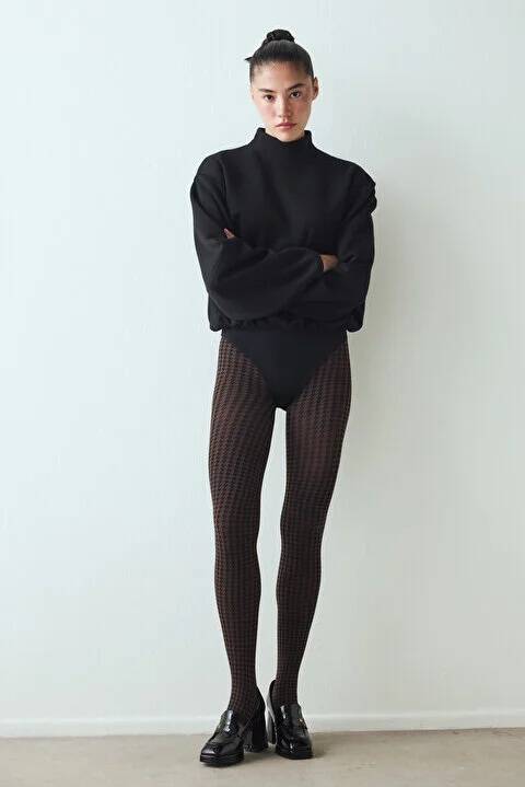 Tımeless Weave Külotlu Çorap - 3