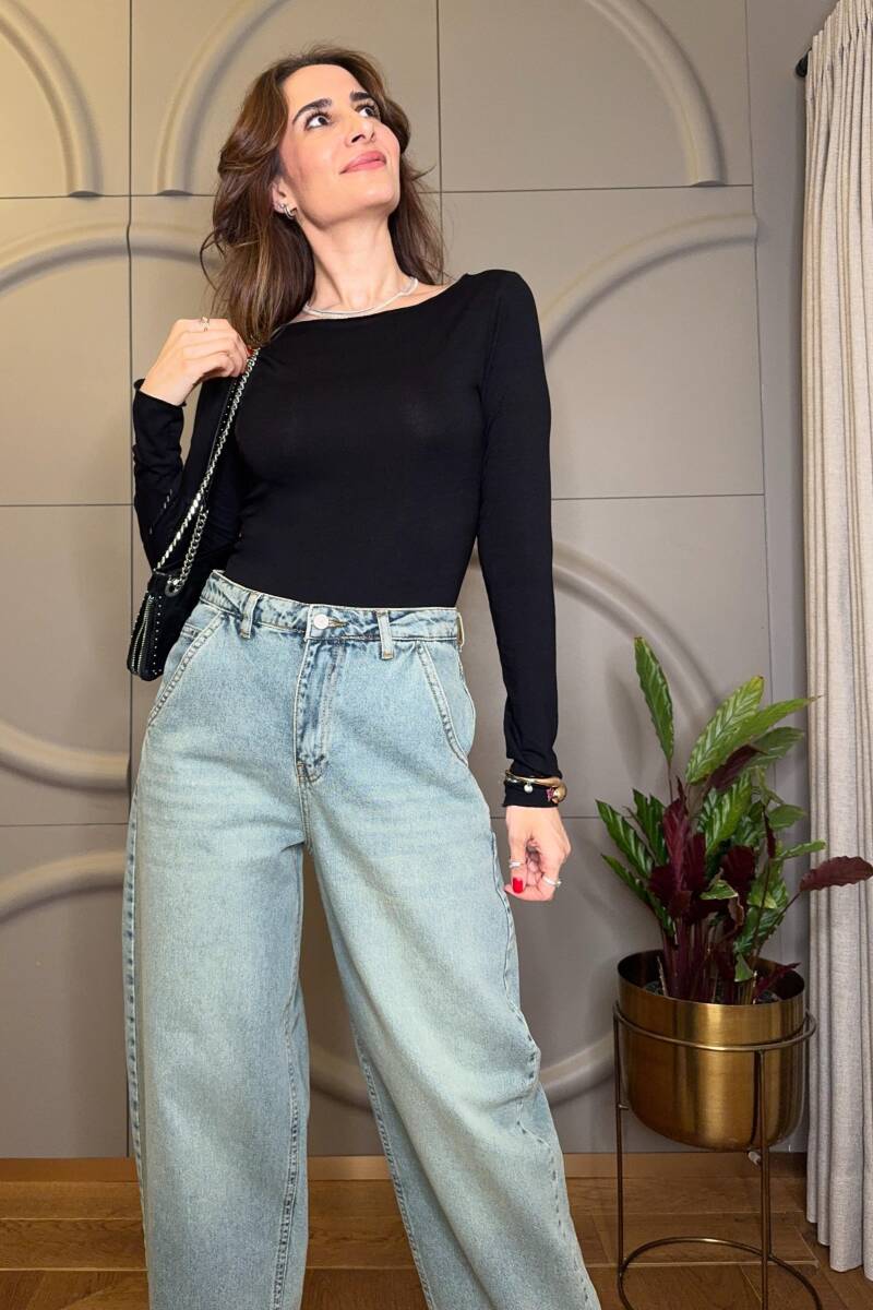 BASIC UZUN KOLLU FITTIED BODY - 17