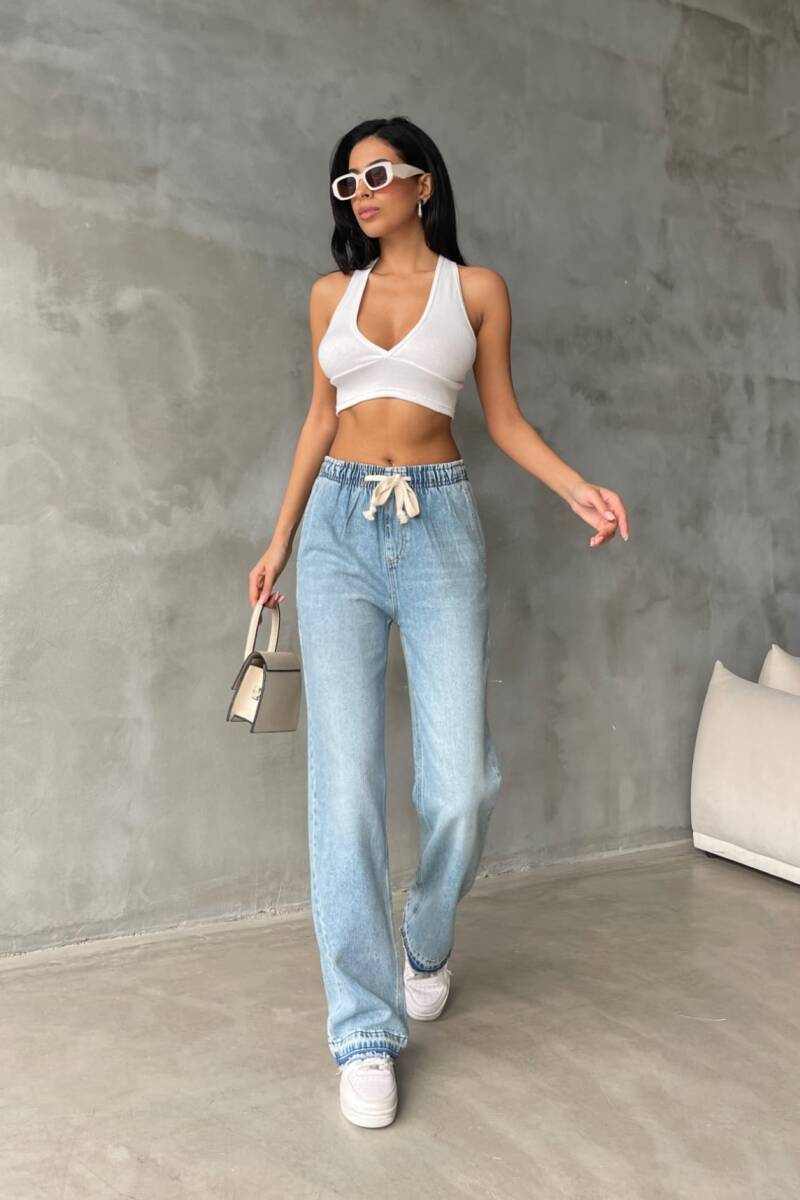 BELİ LASTİKLİ JEAN - 1