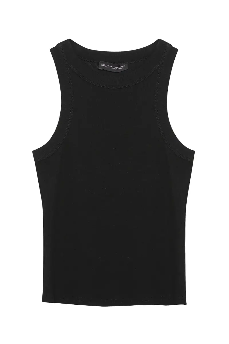 HALTER YAKA FİTİLLİ BASİC ATLET - 2