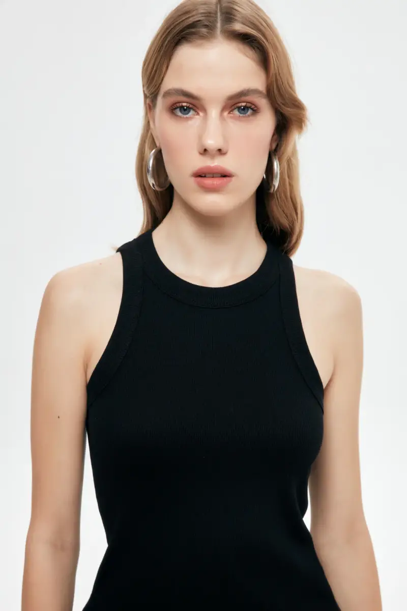 HALTER YAKA FİTİLLİ BASİC ATLET - 4