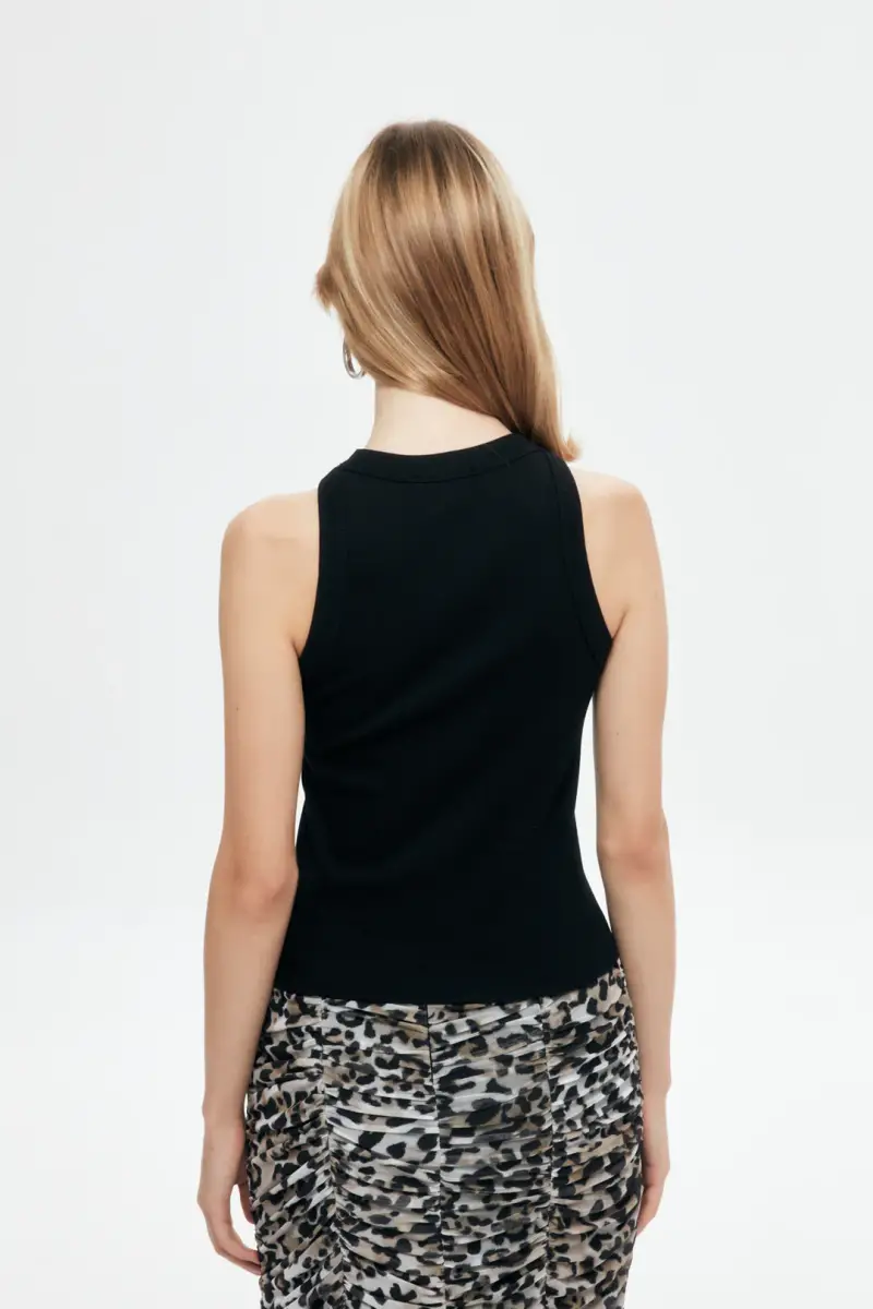 HALTER YAKA FİTİLLİ BASİC ATLET - 5