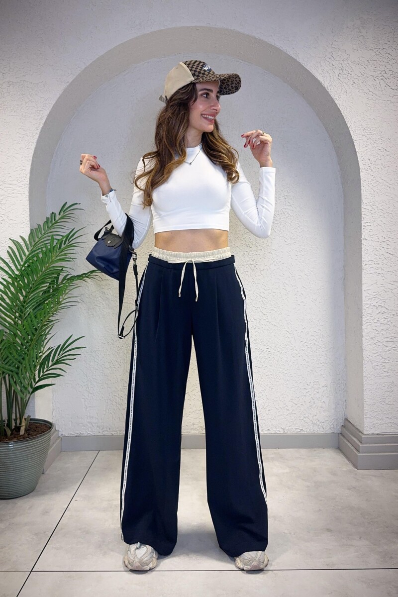 BOXER BEL DETAYLI PANTOLON LACIVERT
