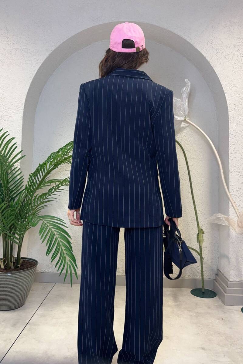 ÇİZGİLİ BLAZER CEKET - 17