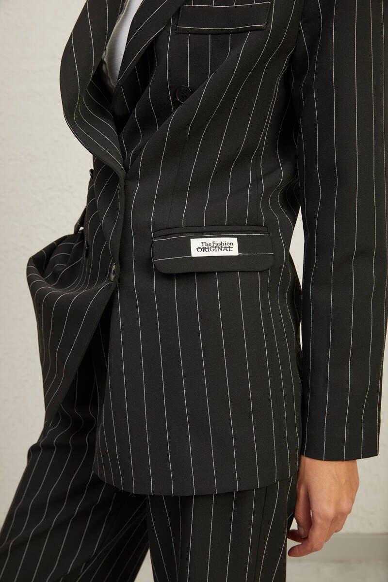 ÇİZGİLİ BLAZER CEKET - 2