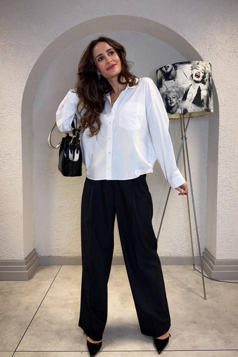 CROP POPLİN GÖMLEK - 3