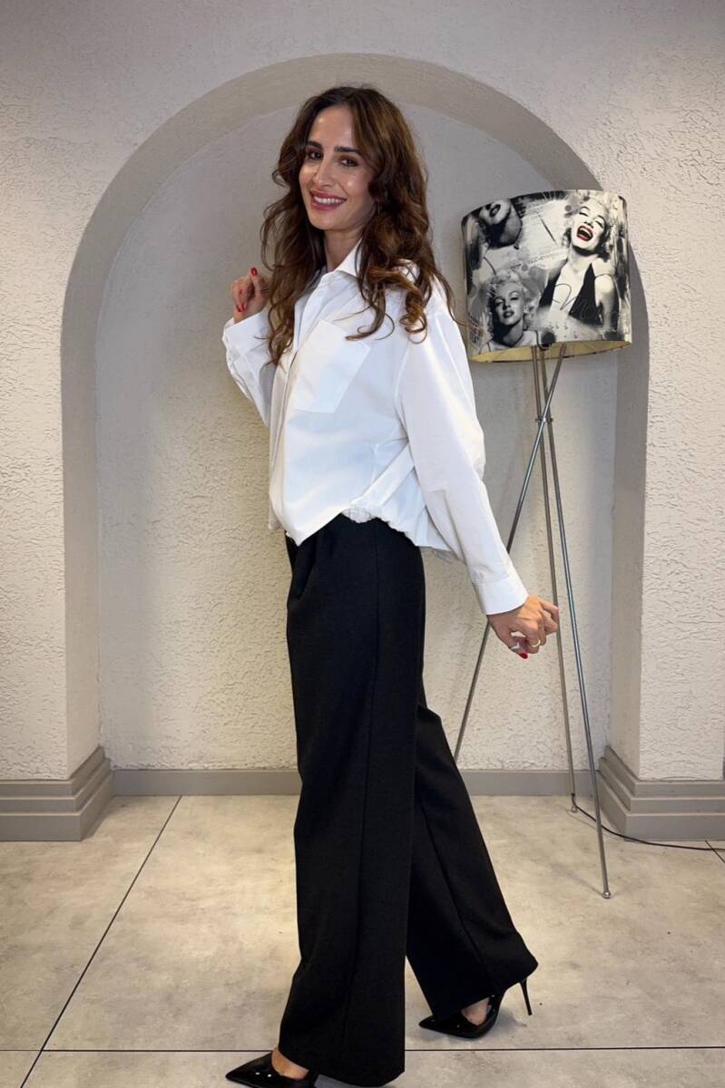 CROP POPLİN GÖMLEK - 5