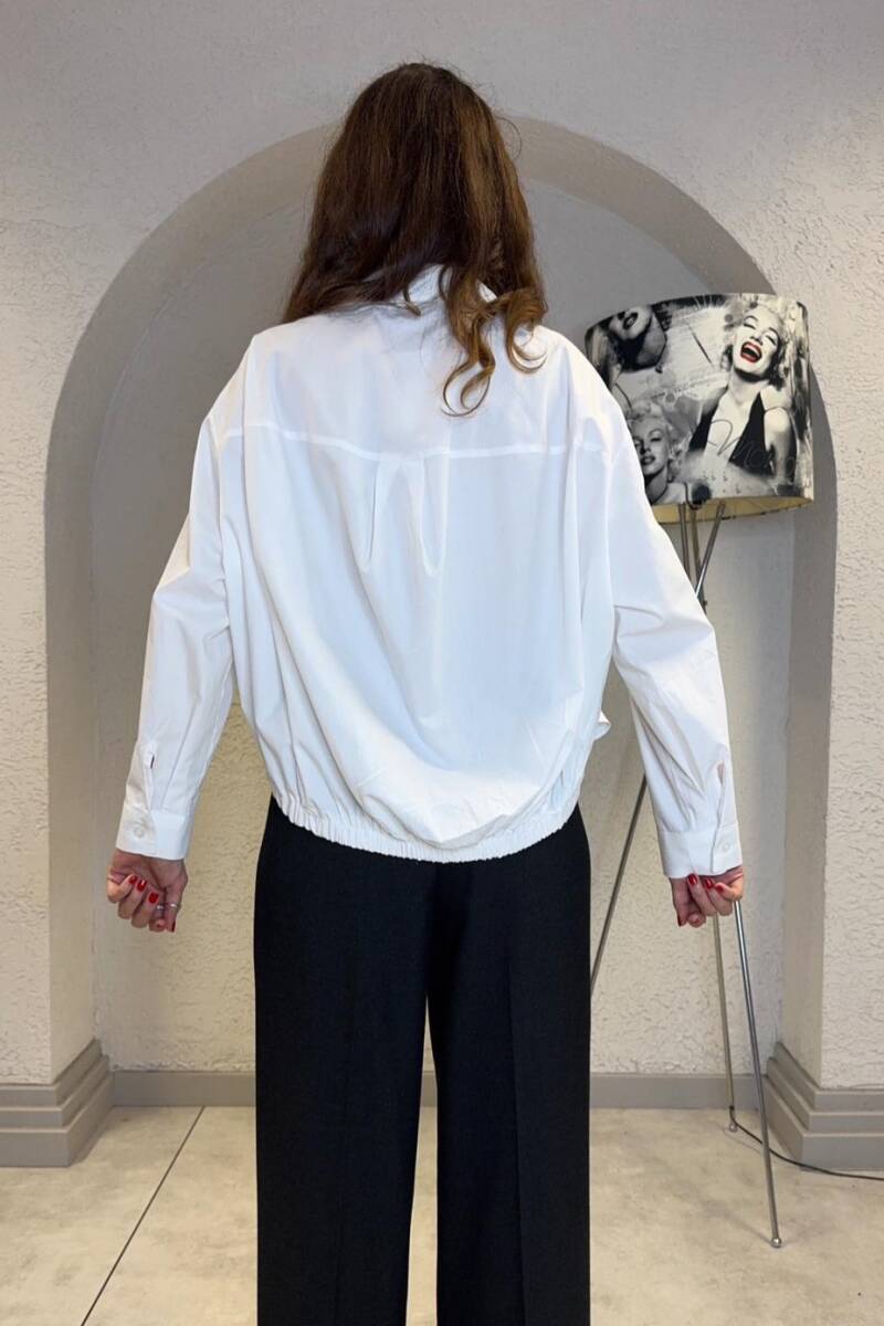 CROP POPLİN GÖMLEK - 8