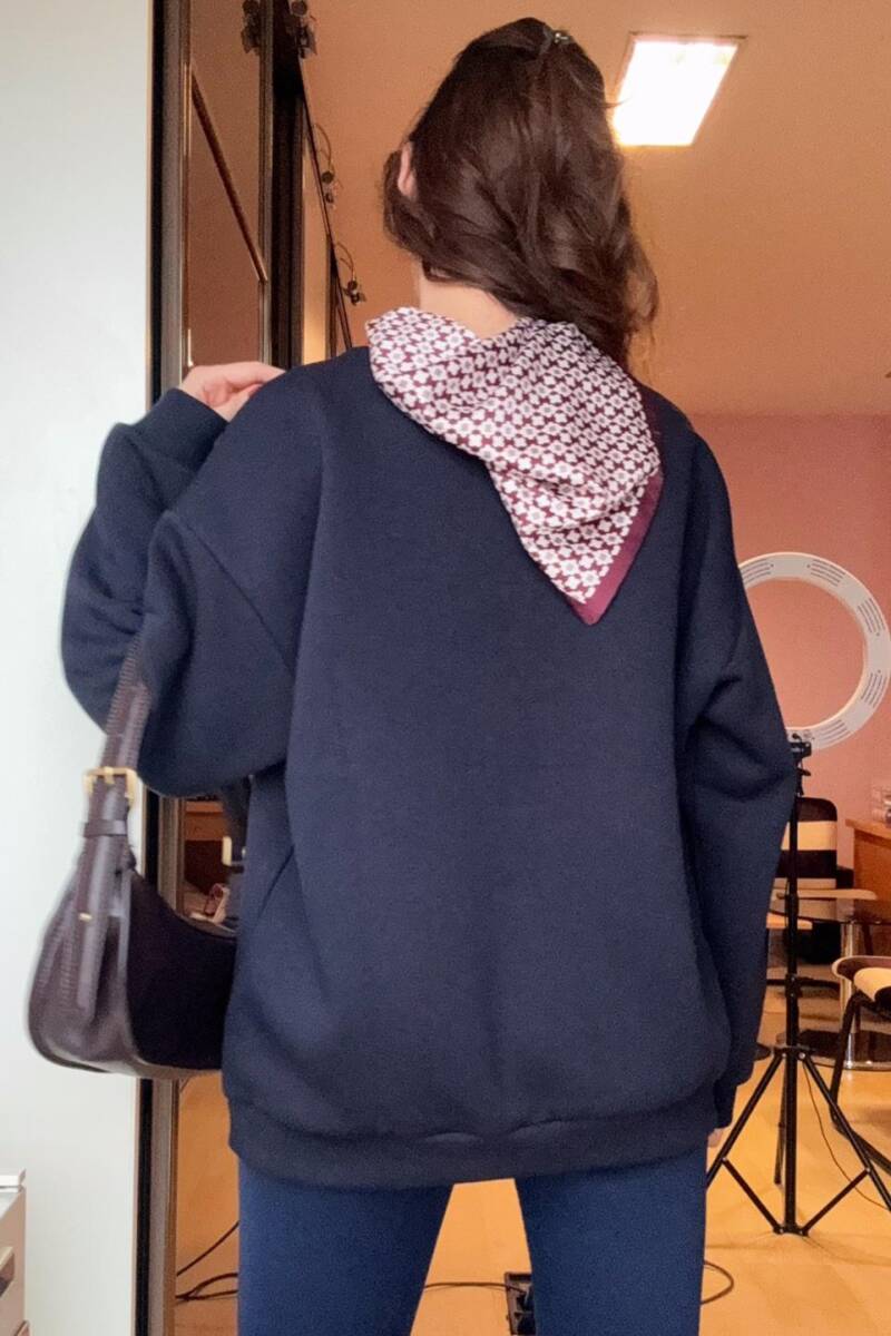 FULAR DETAYLI OVERSIZE SWEATSHIRT - 10