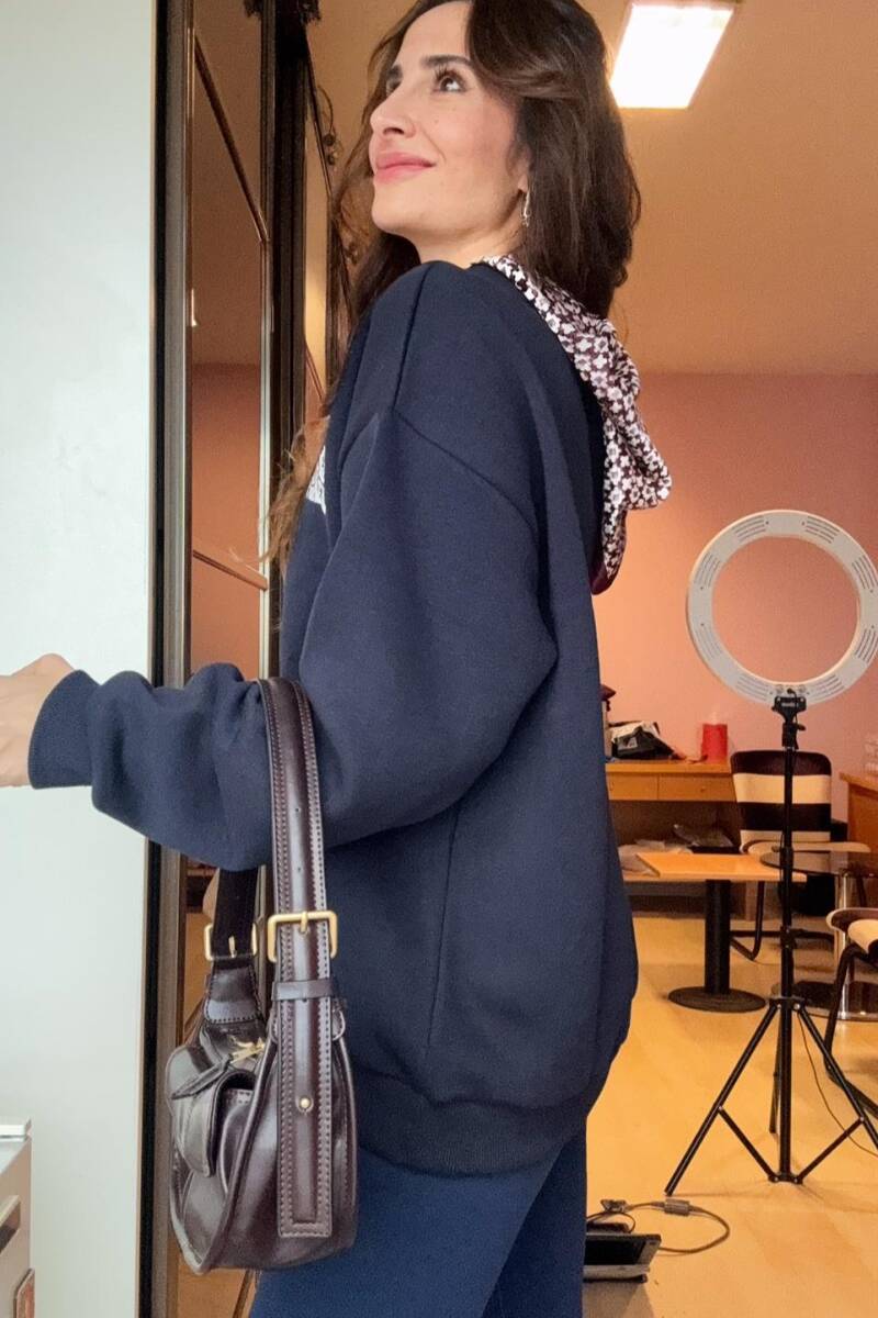 FULAR DETAYLI OVERSIZE SWEATSHIRT - 6