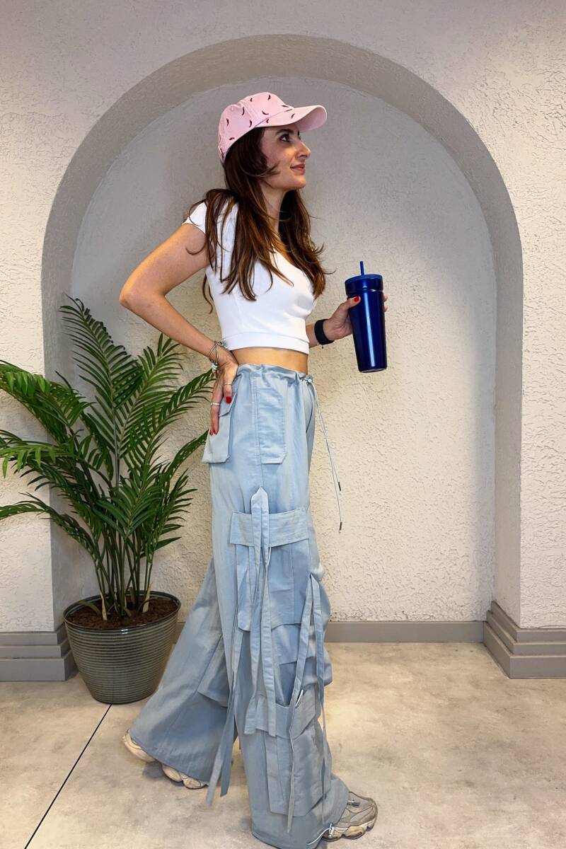 KARGO CEPLİ PARAŞÜT PANTOLON - 2