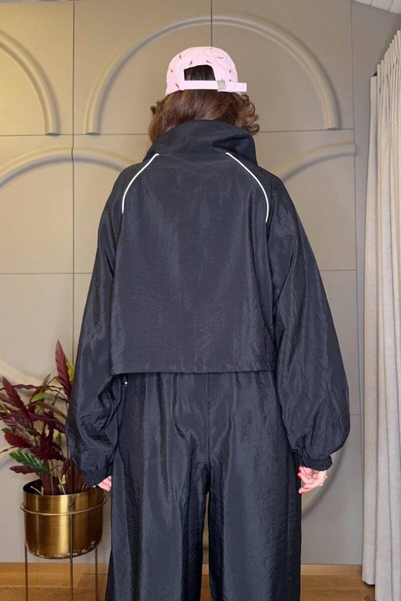 KONTRAST BİYE DETAYLI PARAŞÜT CEKET - 7