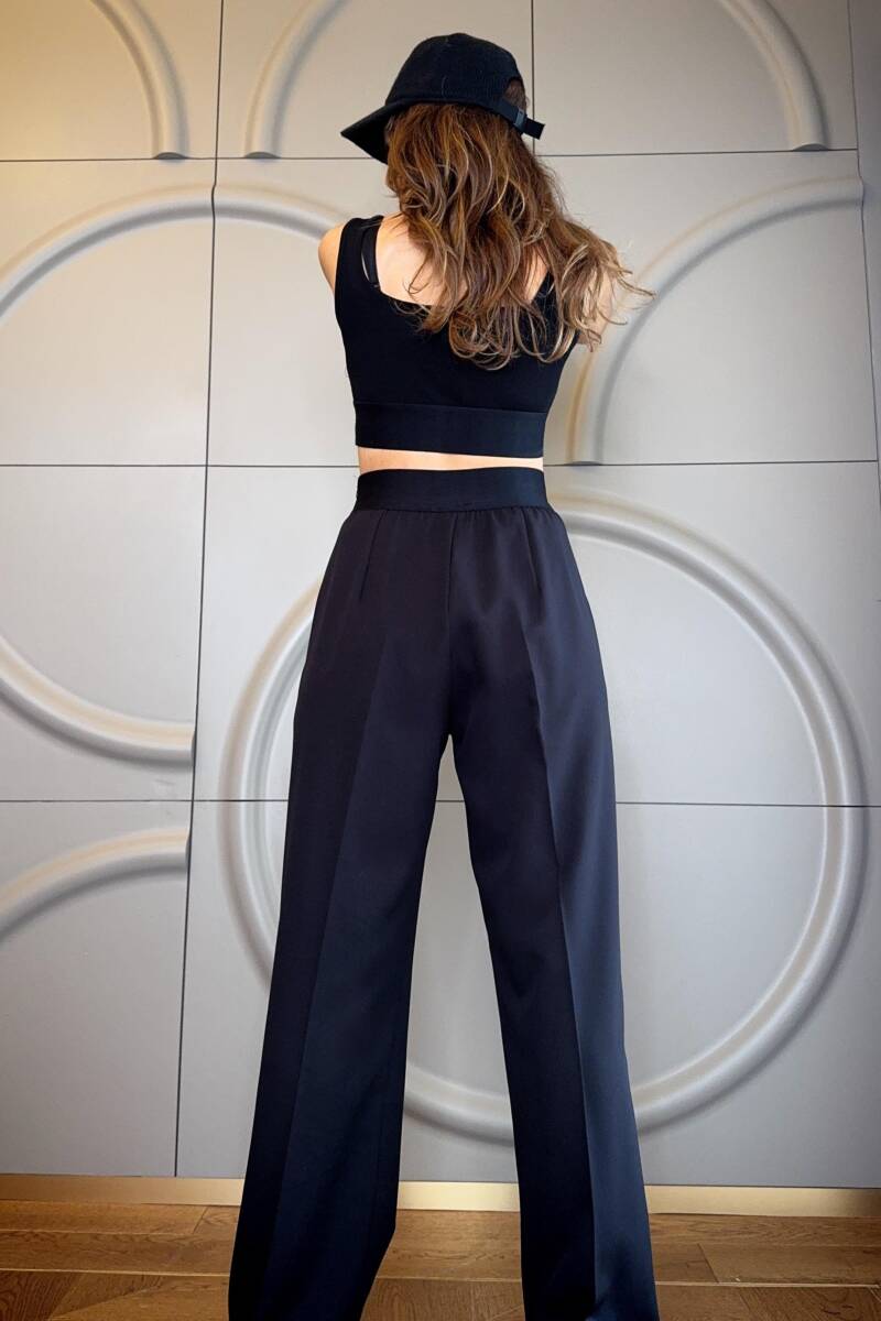 LASTİK DETAYLI CROP TOP ATLET - 4