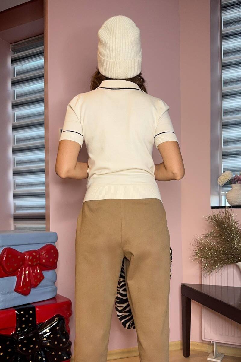 POLO YAKA TRİKO BLUZ - 5