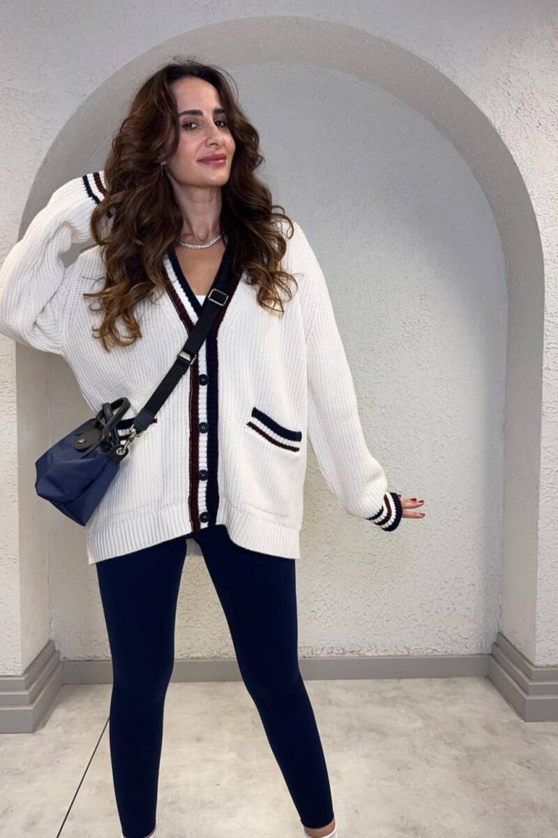 ŞERİT DETAYLI TRİKO HIRKA - 6