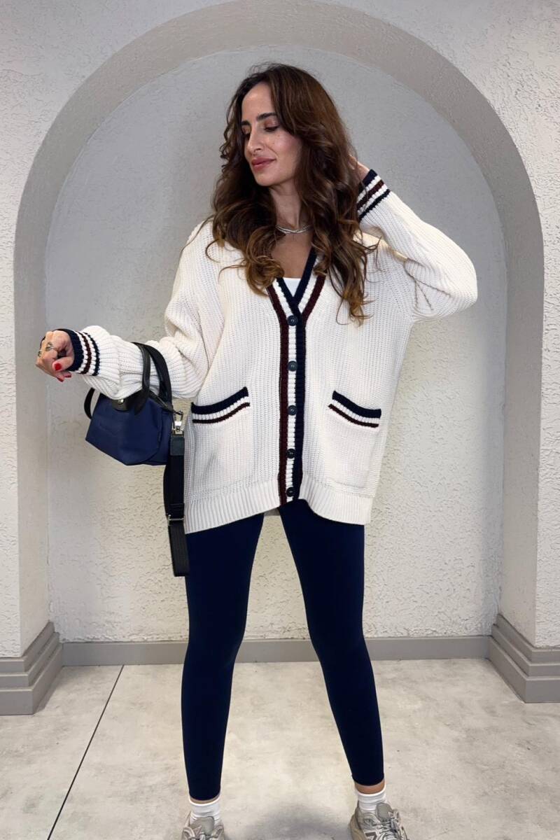 ŞERİT DETAYLI TRİKO HIRKA - 3