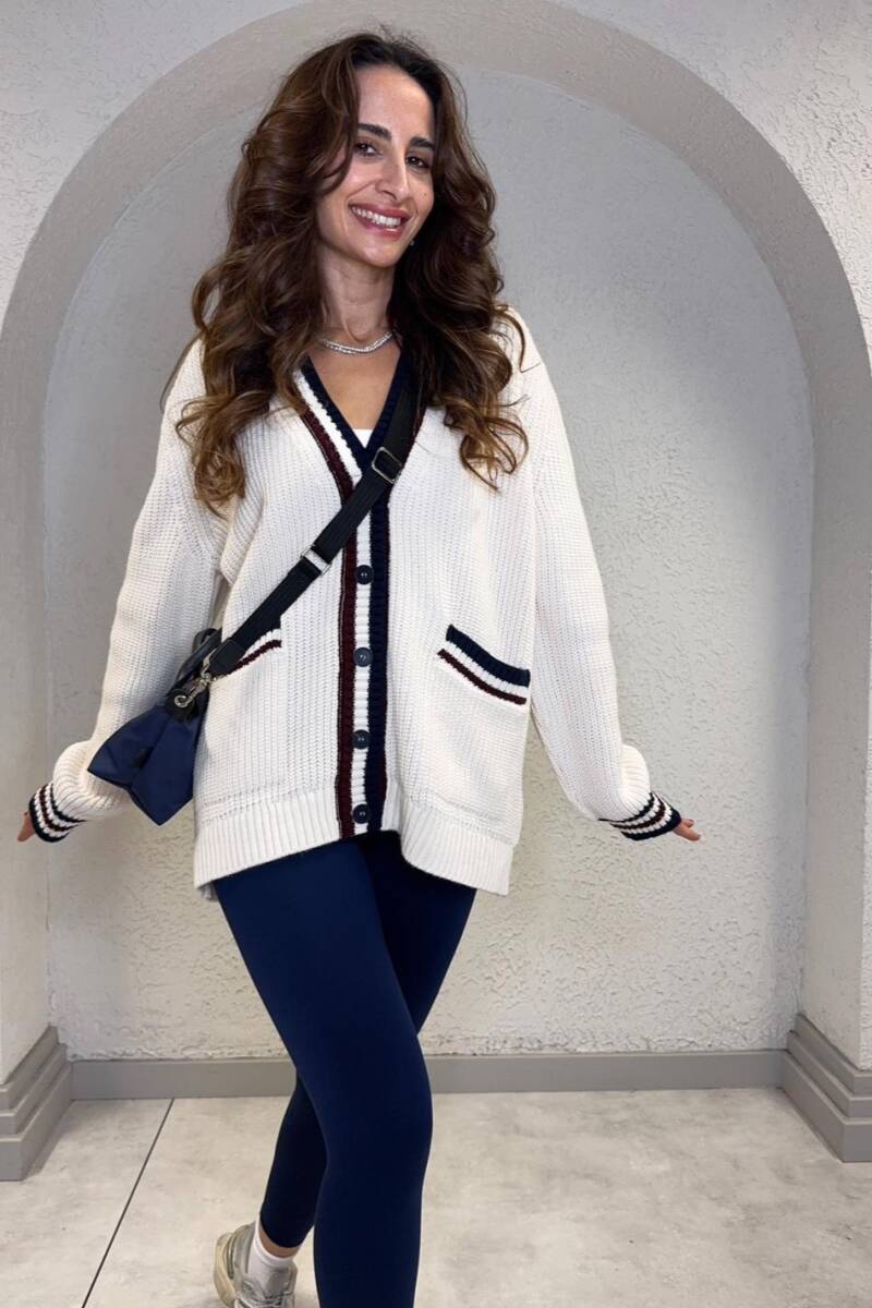 ŞERİT DETAYLI TRİKO HIRKA - 8