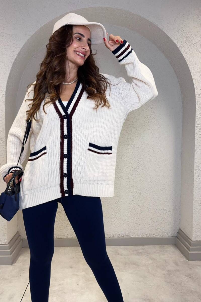 ŞERİT DETAYLI TRİKO HIRKA - 10