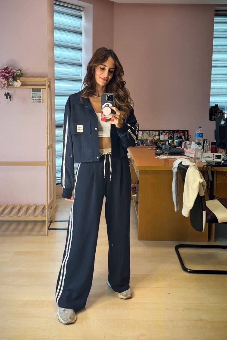 ŞERİT YAZI DETAYLI BOXER BEL PANTOLON - 4