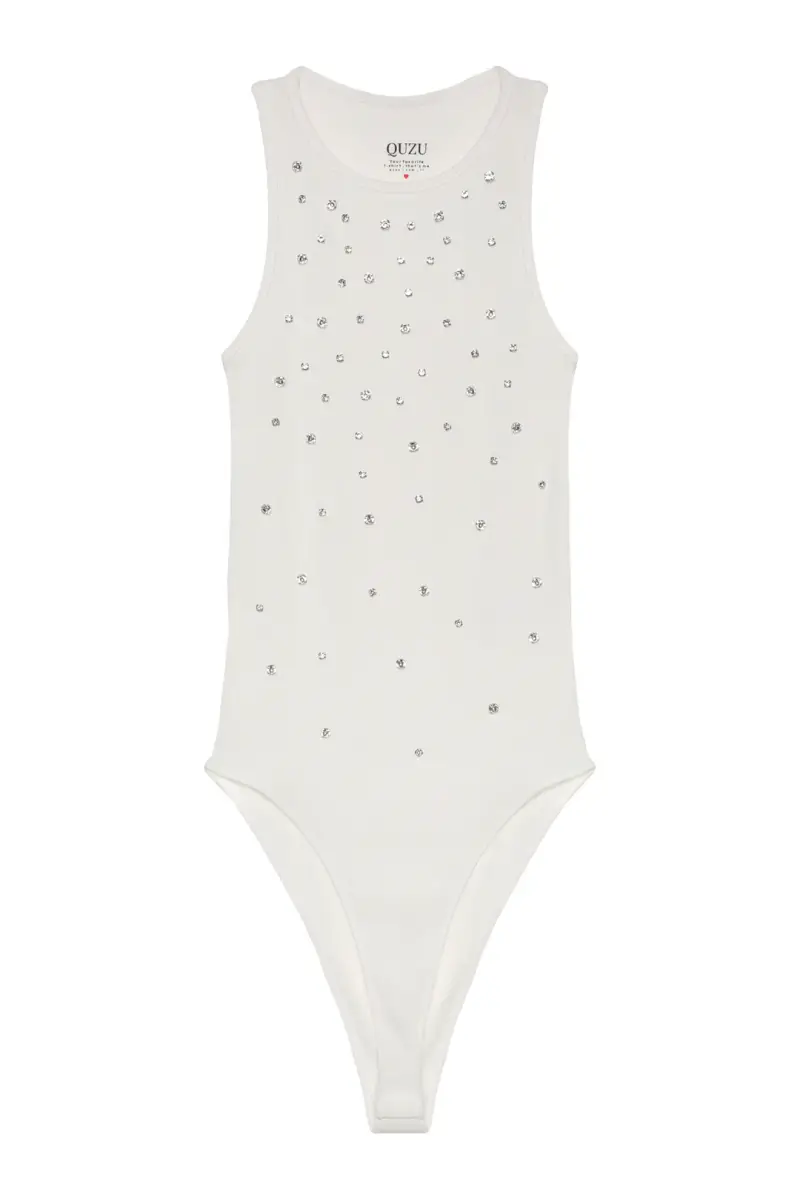 TAŞ İŞLEMELİ PAMUK BODYSUIT - 7