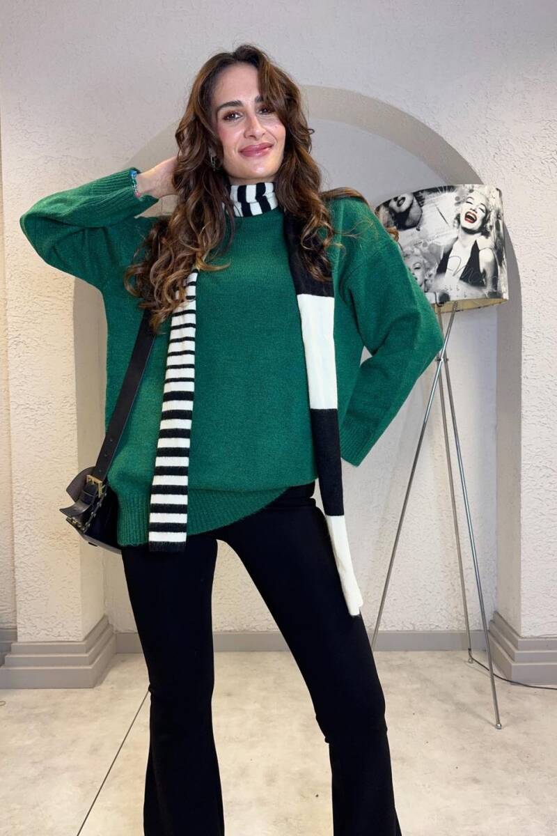 YARIM BOĞAZLI TRİKO KAZAK - 3