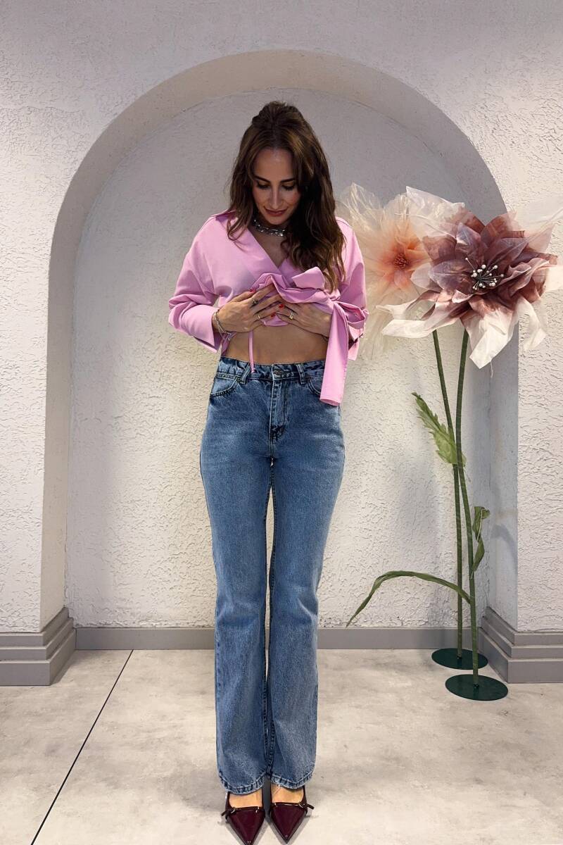YÜKSEK BEL STRAIGHT-FIT JEAN - 2