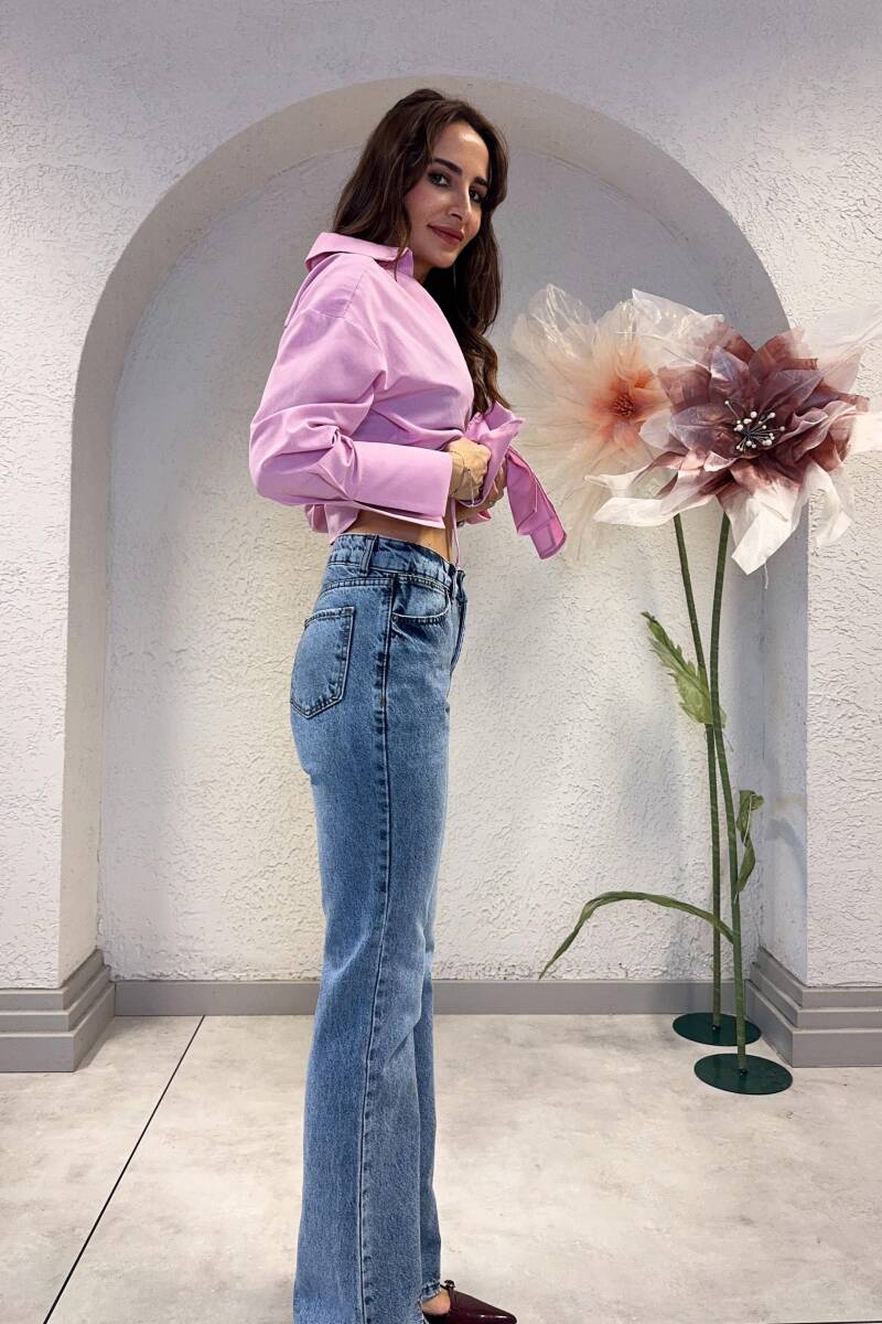 YÜKSEK BEL STRAIGHT-FIT JEAN - 5