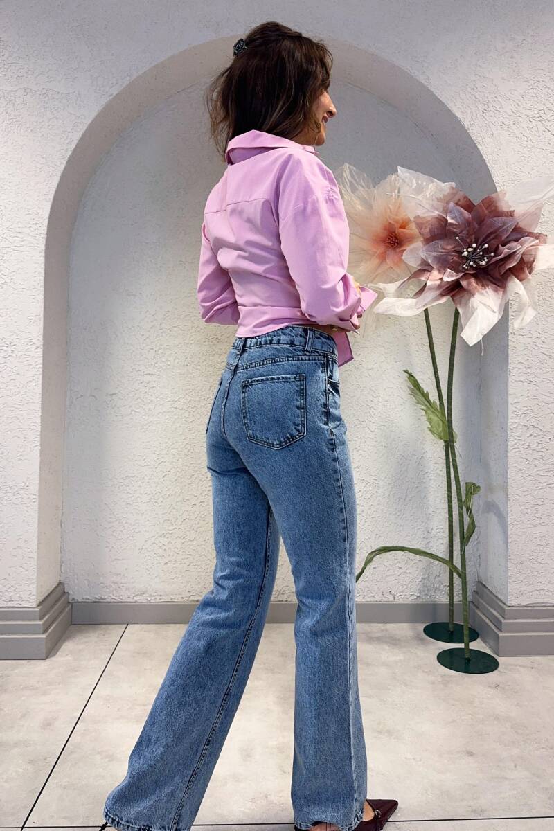 YÜKSEK BEL STRAIGHT-FIT JEAN - 7