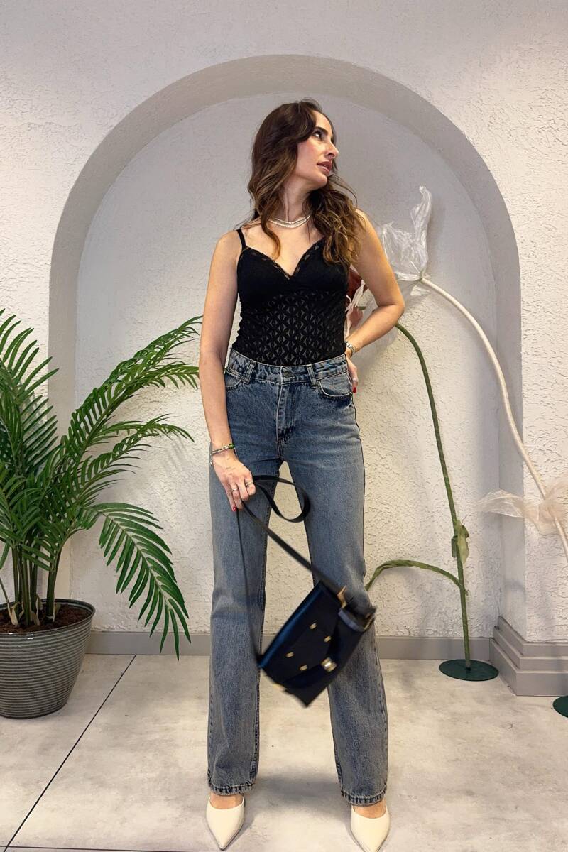 YÜKSEK BEL STRAIGHT-FIT JEAN - 14